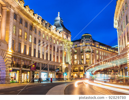 London Regent Street night view 92829780