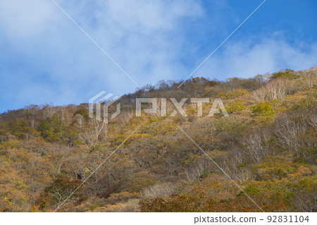 Gunma Prefecture Mt. Akagi and Kakumanbuchi in autumn colors 92831104