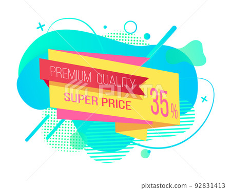 Advertising Label Super Price, Promotion Vector 92831413