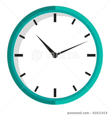 Clock Isolated Icon. Vector Time Measuring Device 92831414