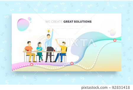 We Create Great Solutions Person Idea Light Bulb We Create Great Solutions Person Idea Light Bulb 92831418