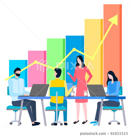 Charts and Infocharts Diagrams and Meeting Team 92831523