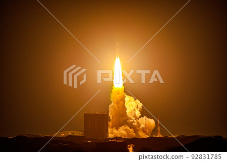 Nighttime launch of the H-IIA rocket at Tanegashima Nighttime launch of the H-IIA rocket at Tanegashima 92831785