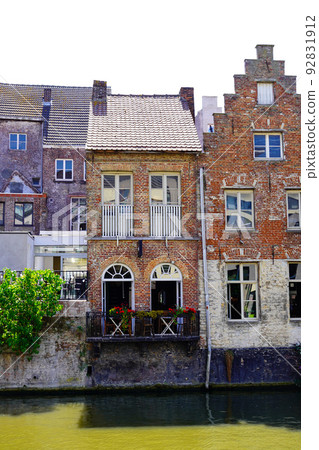 Belgian Ghent Canal House 92831912