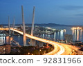 The Golden Bridge connecting Vladivostok and the Churkin Peninsula 92831966
