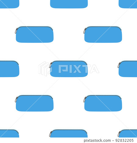 vector seamless pattern with cartoon pencil case 92832205