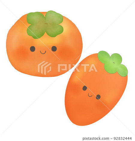 手繪風格可愛柿子 92832444
