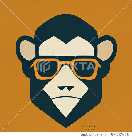Portrait of a hipster wearing sunglasses. Hipster in sunglasses. Stylized drawing of a fashionista on an colored background. Perfect for phone wallpaper or for posters. Portrait of a hipster wearing sunglasses. Hipster in sunglasses. Stylized drawing of a fashionista on an colored background. Perfect for phone wallpaper or for posters. 92832618