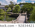 Townscape of Kurashiki Bikan Historical Quarter in Okayama 92834421