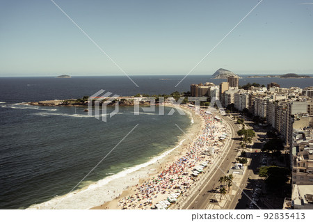 Rio de Janeiro beach. View from a height. Rio de Janeiro beach. View from a height. 92835413
