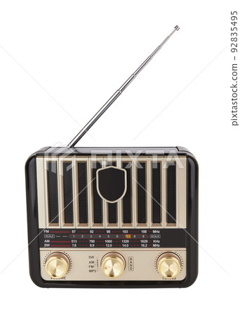 Radio retro portable receiver 92835495