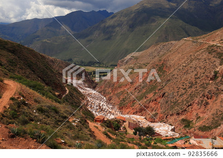 South America Peru tourist destination, Maras salt pans, Cusco South America Peru tourist destination, Maras salt pans, Cusco 92835666