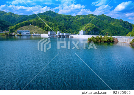 Yamba Agatsuma Lake Yamba Dam Early Summer Scenery 92835965