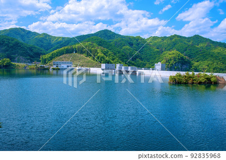 Yamba Agatsuma Lake Yamba Dam Early Summer Scenery Yamba Agatsuma Lake Yamba Dam Early Summer Scenery 92835968