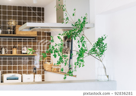 Dodantsutsuji displayed on the kitchen counter 92836281