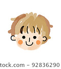 男孩鬆散的臉圖標03（watercolor_single item 04 92836290