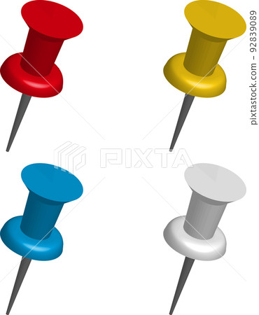 3D thumbtack push tweezers red light blue yellow white 3D thumbtack push tweezers red light blue yellow white 92839089