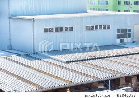 A photo of a distribution warehouse. Logistics image. A photo of a distribution warehouse. Logistics image. 92840353