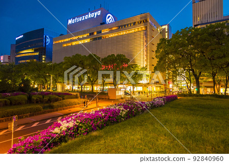 《愛知縣》名古屋市景久屋大通公園夜景 92840960