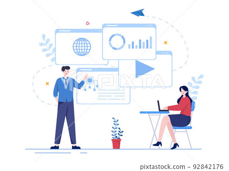 ISP or Internet Service Provider Cartoon Illustration with Keywords and Icons for Intranet Access, Secure Network Connection and Privacy Protection ISP or Internet Service Provider Cartoon Illustration with Keywords and Icons for Intranet Access, Secure Network Connection and Privacy Protection 92842176