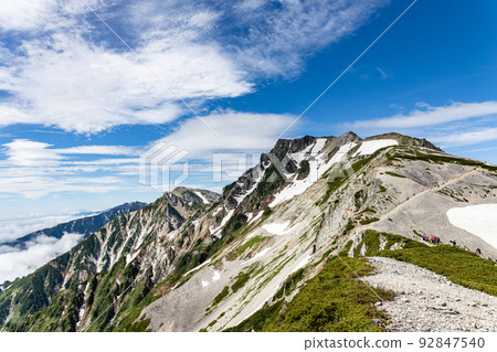Northern Alps, Traverse route to Mt. Shirouma Northern Alps, Traverse route to Mt. Shirouma 92847540
