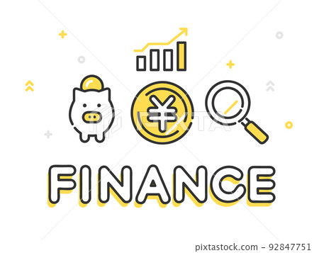 Financial economy image banner illustration material 92847751