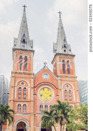 Notre dame de Saigon Cathedral, build in 1883 in Ho Chi Minh city, Vietnam Notre dame de Saigon Cathedral, build in 1883 in Ho Chi Minh city, Vietnam 92848076