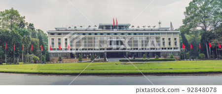 Independence Palace in Ho Chi Minh City, Vietnam. Independence Palace is known as Reunification Palace and was built in 1962-1966 Independence Palace in Ho Chi Minh City, Vietnam. Independence Palace is known as Reunification Palace and was built in 1962-1966 92848078