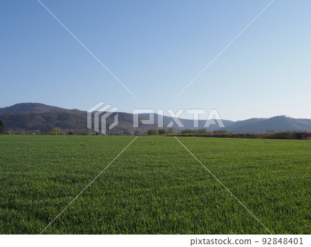 Beauty Beskid Mountains view in Bielsko-Biala city in Poland 92848401