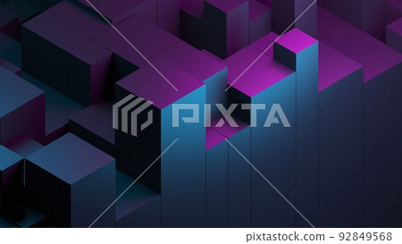 Abstract blue purple digital data background 3d render polygon. Abstract techno purple geometric technology background. 3D Rendering purple. Abstract blue purple digital data background 3d render polygon. Abstract techno purple geometric technology background. 3D Rendering purple. 92849568