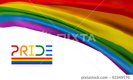 Pride flag waving. Color background. Lgbtq community gay event. Vector illustration. Pride flag waving. Color background. Lgbtq community gay event. Vector illustration. 92849570