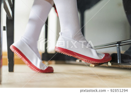 School music room High school girl playing the piano School music room High school girl playing the piano 92851294