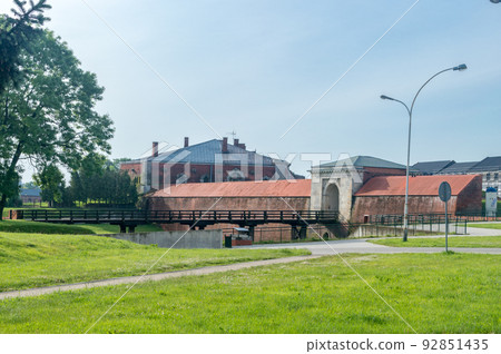 New Lubelska Gate in old town of Zamosc. UNESCO World Heritage Sites in Poland. New Lubelska Gate in old town of Zamosc. UNESCO World Heritage Sites in Poland. 92851435