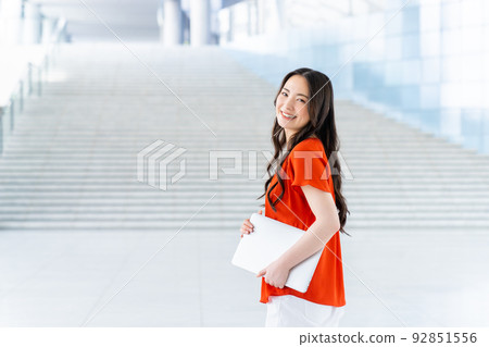 Young system engineer woman in the office 92851556