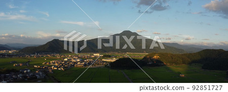 Beautiful panorama of Mt. Hino Beautiful panorama of Mt. Hino 92851727