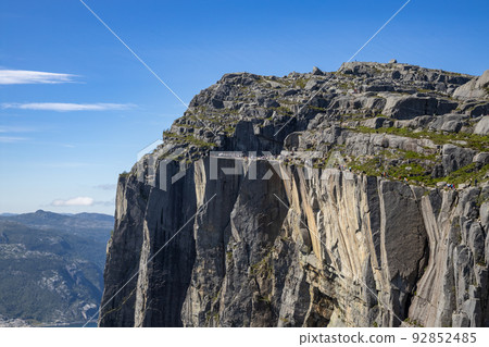 Pulpit Rock Preikestolen Beautiful Nature Norway Pulpit Rock Preikestolen Beautiful Nature Norway 92852485