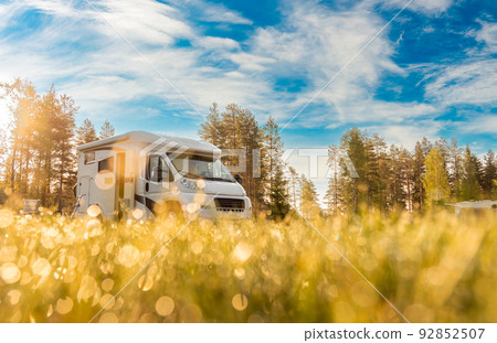 Family vacation travel RV, holiday trip in motorhome Family vacation travel RV, holiday trip in motorhome 92852507