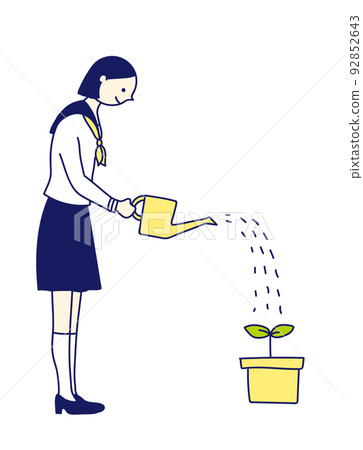 Investment money tree money literacy illustration woman 92852643