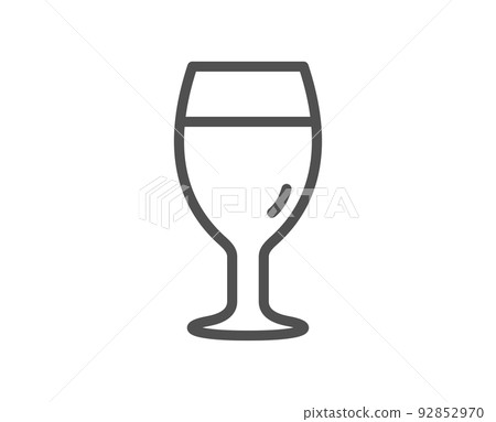 Beer glass line icon. Pub Craft beer sign. Brewery beverage symbol. Quality design element. Linear style beer glass icon. Editable stroke. Vector Beer glass line icon. Pub Craft beer sign. Brewery beverage symbol. Quality design element. Linear style beer glass icon. Editable stroke. Vector 92852970