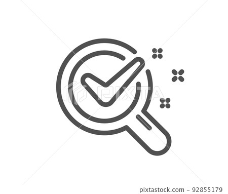 Chemistry lab line icon. Laboratory research sign. Analysis symbol. Quality design element. Linear style chemistry lab icon. Editable stroke. Vector Chemistry lab line icon. Laboratory research sign. Analysis symbol. Quality design element. Linear style chemistry lab icon. Editable stroke. Vector 92855179