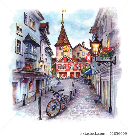 Old Town of Zurich, Switzerland 92856009