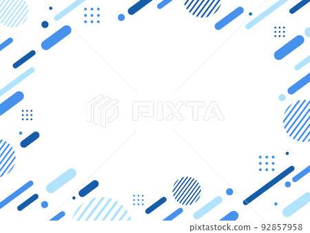藍色藍色幾何圖案背景素材 92857958