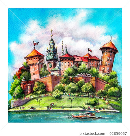 Wawel castle in Krakow, Poland 92859067