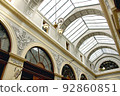 Paris Passage arcade shopping street scenery 92860851
