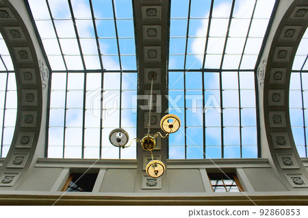 巴黎通道拱廊購物街風光 巴黎通道拱廊購物街風光 92860853