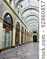 Paris Passage arcade shopping street scenery 92860857