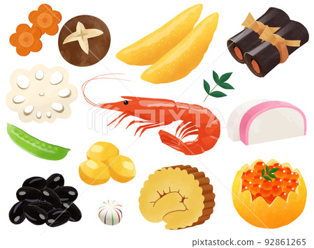 New Year ingredients _ set [*Please check the comment column for vector data] 92861265