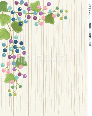 五顏六色的野葡萄豎版插圖 92863138