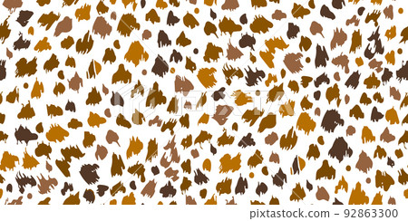 Leopard skin texture. Animal background. Seamless pattern for your design. Vector illustration 92863300
