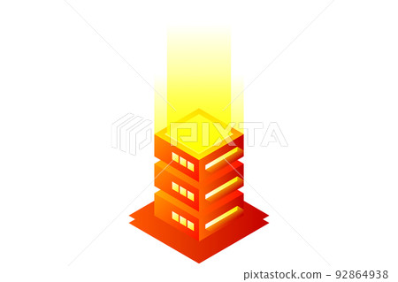 Datacenter isometric vector illustration. Abstract 3d hosting server or data center room background. Network or mainframe infrastructure website header layout 92864938